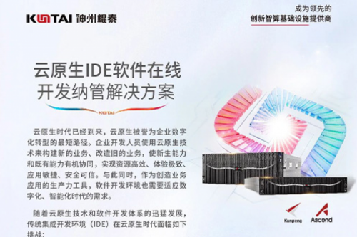 智算方案丨神州云原生IDE软件在线开发纳管解决方案